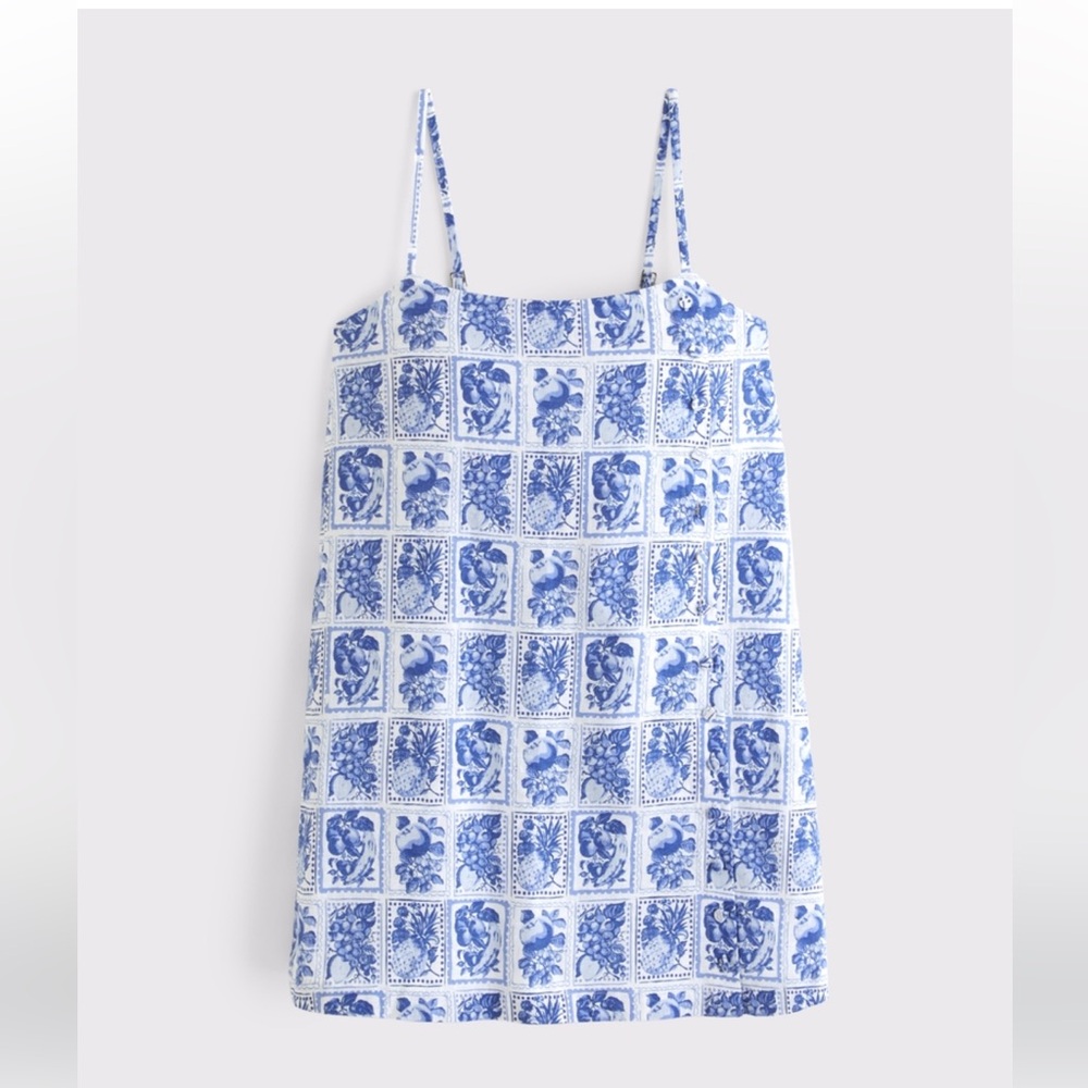 Linen-Blend Skort Dress